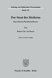 book Der Staat der Moderne: Hans Kelsens Pluralismustheorie