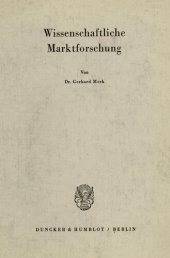 book Wissenschaftliche Marktforschung