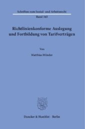 book Richtlinienkonforme Auslegung und Fortbildung von Tarifverträgen