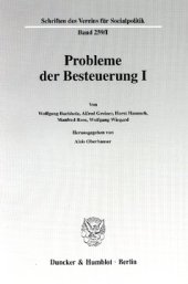 book Probleme der Besteuerung I