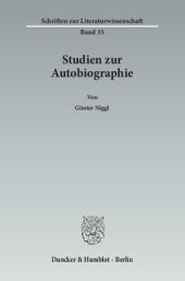 book Studien zur Autobiographie