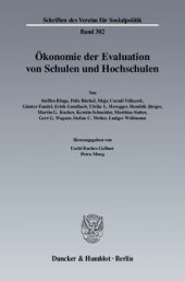 book Ökonomie der Evaluation von Schulen und Hochschulen