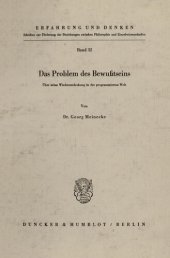 book Das Problem des Bewußtseins: Über seine Wiederentdeckung in der programmierten Welt