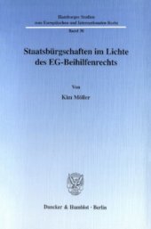 book Staatsbürgschaften im Lichte des EG-Beihilfenrechts