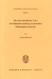 book Die unterschiedlichen Arten der Einkünfteermittlung im deutschen Einkommensteuerrecht