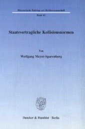 book Staatsvertragliche Kollisionsnormen