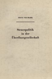 book Steuerpolitik in der Überflussgesellschaft