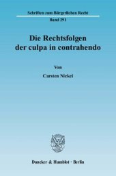 book Die Rechtsfolgen der culpa in contrahendo