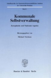 book Kommunale Selbstverwaltung: Europäische und nationale Aspekte