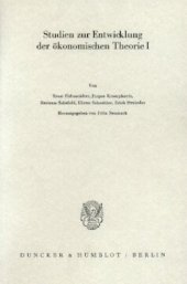 book Klassische Themen der Dogmengeschichte: Studien zur Entwicklung der ökonomischen Theorie I