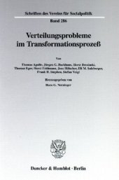 book Verteilungsprobleme im Transformationsprozeß