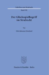 book Der Glücksspielbegriff im Strafrecht