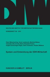 book System und Entwicklung der DDR-Wirtschaft