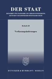 book Verfassungsänderungen: Tagung der Vereinigung für Verfassungsgeschichte in Hofgeismar vom 15. bis 17. März 2010