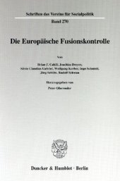 book Die Europäische Fusionskontrolle