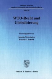 book WTO-Recht und Globalisierung