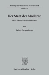 book Der Staat der Moderne: Hans Kelsens Pluralismustheorie