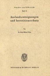 book Auslandsenteignungen und Investitionsschutz