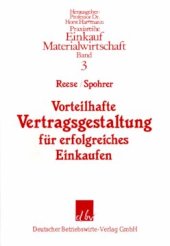 book Vorteilhafte Vertragsgestaltung für erfolgreiches Einkaufen