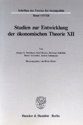 book Osteuropäische Dogmengeschichte: Studien zur Entwicklung der ökonomischen Theorie XII