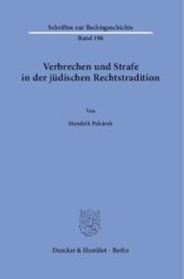 book Verbrechen und Strafe in der jüdischen Rechtstradition