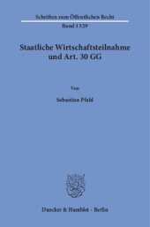 book Staatliche Wirtschaftsteilnahme und Art. 30 GG