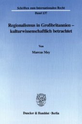 book Regionalismus in Großbritannien - kulturwissenschaftlich betrachtet