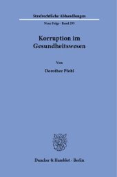 book Korruption im Gesundheitswesen