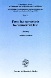 book From lex mercatoria to commercial law