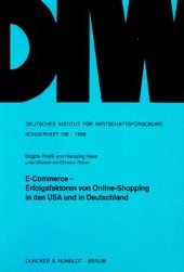 book E-Commerce - Erfolgsfaktoren von Online-Shopping in den USA und in Deutschland