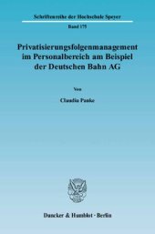 book Privatisierungsfolgenmanagement im Personalbereich am Beispiel der Deutschen Bahn AG