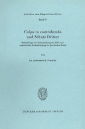 book Culpa in contrahendo und Schutz Dritter: Betrachtungen zur Rechtssprechung des BGH unter vergleichender Berücksichtigung des griechischen Rechts