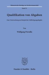 book Qualifikation von Abgaben: Eine Untersuchung am Beispiel der Fehlbelegungsabgabe