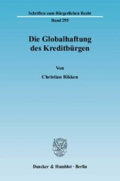 book Die Globalhaftung des Kreditbürgen