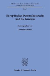 book Europäisches Datenschutzrecht und die Kirchen