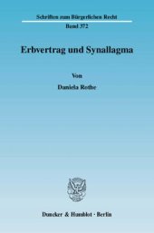 book Erbvertrag und Synallagma