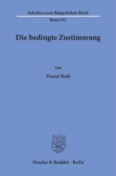 book Die bedingte Zustimmung