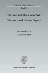 book Toleranz und Menschenwürde / Tolerance and Human Dignity