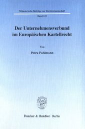 book Der Unternehmensverbund im Europäischen Kartellrecht