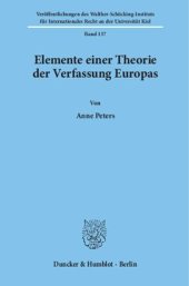 book Elemente einer Theorie der Verfassung Europas