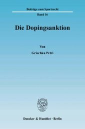 book Die Dopingsanktion