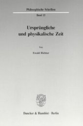 book Ursprüngliche und physikalische Zeit