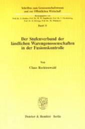 book Der Stufenverbund der ländlichen Warengenossenschaften in der Fusionskontrolle