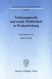 book Verfassungsrecht und soziale Wirklichkeit in Wechselwirkung