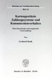 book Kartengestützte Zahlungssysteme und Konsumentenverhalten: Eine theoretische und empirische Untersuchung