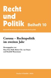 book Corona – Rechtspolitik im zweiten Jahr