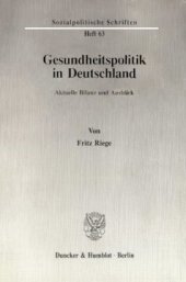 book Gesundheitspolitik in Deutschland: Aktuelle Bilanz und Ausblick