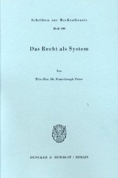 book Das Recht als System