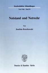 book Notstand und Notwehr