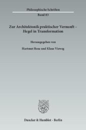 book Zur Architektonik praktischer Vernunft – Hegel in Transformation